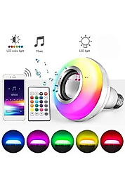 Bluetooth Hoparlör Akıllı Rgb Led Işık Renk Değiştirme Ses Bombası Ampül Görünümlü