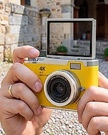 48 MP Dijital Kamera Flip Ekran 18x Zoom UCZZZLK007FOTOĞRAFMAKİNESİSARI-3