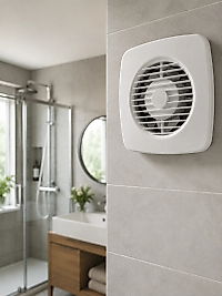 120 mm Dekoratif Aspiratör 16 W 180 m³/h Banyo Mutfak ve WC Havalandırma Fanı