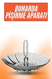 Buharda Pişirme Aparatı Katlanabilir Sebze Pişirme Haşlama Aparatı