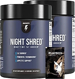 INNOSUPPS 2 ADET NİGHT SHRED NİGHTTİME FAT BURNER 60 CAPS + 1 HEDİYELİ JEL