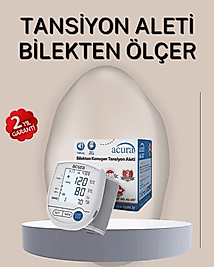 Bilekten Ölçer Tansiyon Aleti Şarjlı-Pilli Hafızalı Pratik Kullanım
