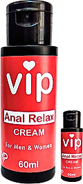 VİP ANALRELAX CREAM 2 ADET KADINLAR VE AP.ERKEKLER IÇİN ANALRAHATLATICI KASGEVŞETİCİ KAYDIRICIKREM 60 ML