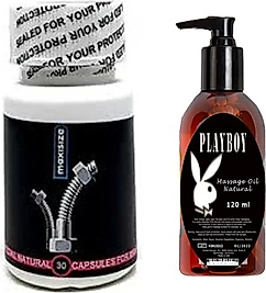 HİNTOHU MAXİSİZE SUPPLEMENT ERKEKLER IÇİN 30 LU 30 PEAK POWER FOR MEN + PLAYBOY MASAJ YAĞI