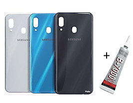 SAMSUNG A20 Arka Batarya Pil Kapağı SİYAH (B7000 1
