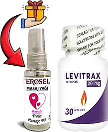 LEVİTRAX ERKEKLERİN PERFORMANSINA ÖZEL 30LU KAPSÜLLER + EROSEL EROTİKMASAJ YAĞI HEDİYE