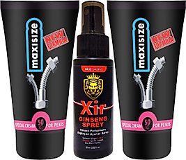 MAXİSİZE CREAM ERKEĞE ÖZEL 50 ML 2 ADET KREM + XİR 60 ML ERKEĞE ÖZEL KARIŞIM SÜRE SPREY
