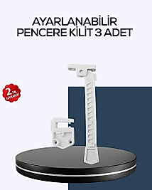 Çocuk Güvenliği İçin Cam Pencere Kilidi 3 Adet