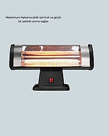 Enerji Tasarruflu 1800W Quartz Infrared Isıtıcı