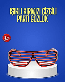Gece Organizasyonları İçin Renkli LED Gözlük