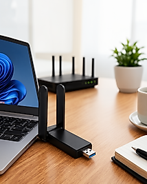 Kablosuz Wifi Adaptörü 5GHz AC Dual Band 2 Antenli UUCZZZWİFİADAPTÖRRRRRR3-1