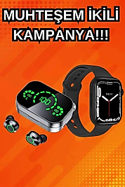 Yeni Nesil Akıllı Saat ve Ucuz Kaliteli Bluetooth Kablosuz Kulaklık Amoled Ekran