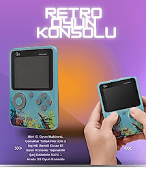 Oyun Konsolu + 3 inç LCD Ekran + XXUUCZZZZZG5ATERİ-17