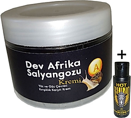 GİANT DEV AFRİKASALYANGOZU KREMİ YAŞLANMAKARŞITI 100ML + HOTRHİNO EROTİKMASAJ YAĞI 60 ML