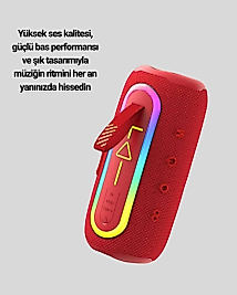 Taşınabilir Şarjlı Bluetooth Hoparlör Güçlü Bas Yeni Nesil