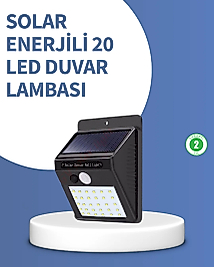 IP65 Dayanıklı Solar Enerjili Dış Cephe Aydınlatma