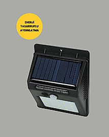 Sensörlü 20 LED Güneş Enerjili Duvar Lambası XUCZDP53DUVARLAMBASI-2