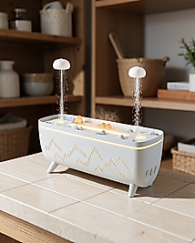 Ultrasonik Nemlendirici 280 ML Jöle Yağmur Efektli LED Işıklı