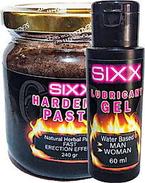 SİXX LUBRİCANT JEL 60 ML + HERBAL PASTE 240 GR