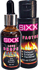 SIXX 3X ETKİŞEKİLLENME KREMİ + 30 ML EXTRADESTEK ERKEKDAMLA