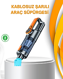 Kompakt Şarjlı El Süpürgesi Kuru ve Sıvı Temizlik 5 Aparatlı