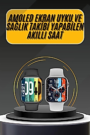 Akıllı Saat Yeni Nesil Android ve İOS Uyumlu Titreşim Modlu Alarm Kronometre