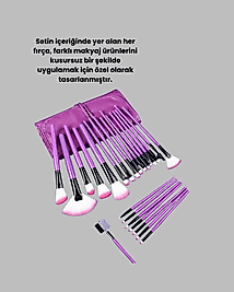 12'li Makyaj Fırçası Takımı Göz ve Ten İçin XUCZZZ12PARÇAMAKYAJFIRÇASIIIIII-1
