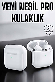 Yeni Nesil Pro Bluetooth Kulaklık Uzun Pil Ömrü Beyaz
