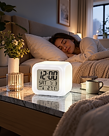 Küp Saat LED Işıklı Sıcaklık Göstergeli kupsaat-4