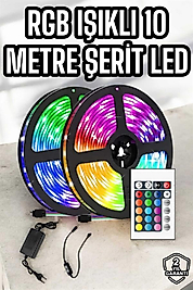 RGB Işıklı 10 metre şerit led kumandalı UUCZ10MŞERİTLED3-1