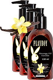 PLAYBOY VANILLA MASSAGE OİL 3 ADET VANİLYA AROMALI VÜCUT MASAJ YAĞI