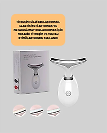 Cilt Yenileyici Şarjlı Güzellik Aleti – Pozitif/Negatif İyon, Titreşimli Masaj ve Kırmızı-Mavi-Yeşil Işıkla Yeni Nesil
