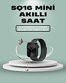 SQ-16 Mini Series 10 Akıllı Saat – 3 Kordon + Hediye Bileklik