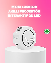 360° Döndürülebilir Yıldızlı Gökyüzü Projeksiyon Gece Lambası