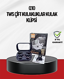 Q10 Dokunmatik Bluetooth Kulaklık – 6 Saat Müzik, Çift Dil, Hızlı Şarj