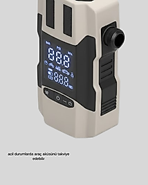 Akü Takviye Powerbank 12000 mAh Dijital Ekranlı XUCZZZRT603ARAÇPOMPASI-6