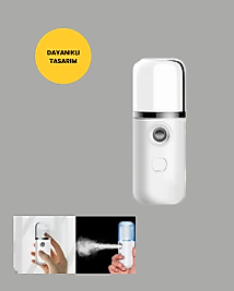 Kablosuz Şarjlı Mini Buhar Nemlendirici – Cilt ve Ortam İçin Taşınabilir Akıllı Cihaz