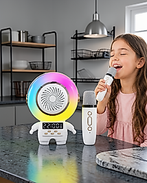 Astronot Mini Bluetooth Hoparlör ve Karaoke Mikrofon