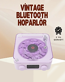 Retro Pikap Hoparlör – Şarjlı Kablosuz Projektör ve Gece Lambası