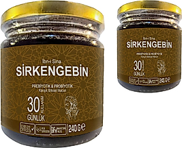 IBN-I SİNA SİRKENGEBİN: 2 ADET BALLI SİRKELİ SARIMSAKLI AROMATİK PREBİYOTİK MACUN