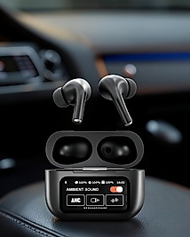 Kablosuz Bluetooth Kulaklık Ekranlı ANC Destekli UCZL58SİYAHEKRANLI2