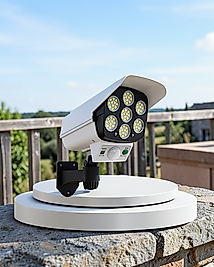Solar Şarjlı Kamera Tasarımı LED Dış Mekan Lambası UCZZZV070SOLARLAMBA-1