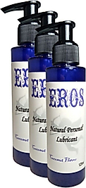 EROS COCONUT FLAVOR NATURAL PERSONAL LUBRİCANT 125 ML HİNDİSTANCEVİZİ AROMALI  3 ADET
