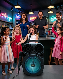 Kablosuz Karaoke Hoparlör Mikrofonlu RGB Işıklı UCZZZBT612SPEAKER-4