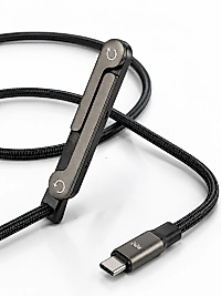 240W Type-C to Type-C Katlanabilir Standlı Hızlı Şarj Kablosu