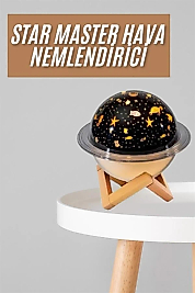 Hava Nemlendirici Led Işıklı Gece Lambası Yıldız Görünümlü Renk Değiştiren