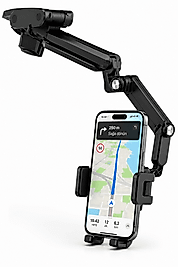 Araç İçi Dikiz Aynası Telefon Tutucu 360° Döner Katlanabilir