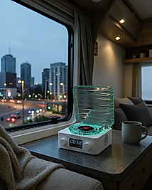 Gece Lambalı Bluetooth Hoparlör Saatli Model UUCZZZGRAMAFONSPEAKER-29