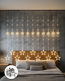 Perde Tipi Yıldız Desenli Peri Led 3x3 Metre UCZZZYILDIZPERİLED-7