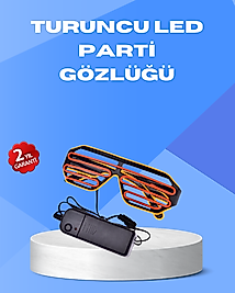 Gece Eğlencelerine Özel Renkli LED Işıklı Gözlük